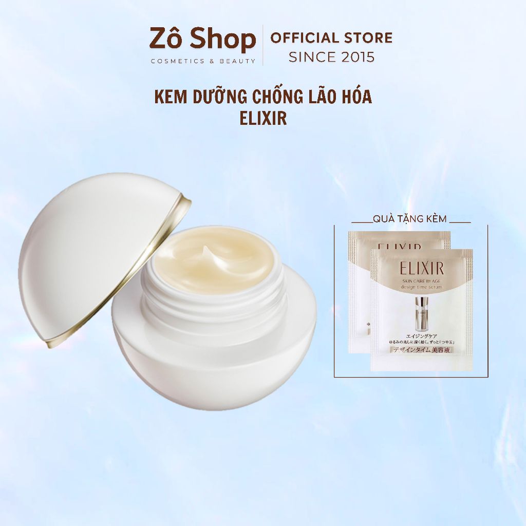 [Nhập khẩu] Kem Elixir Bouncing Moisture Cream Giảm Nhăn, Căng Bóng ...