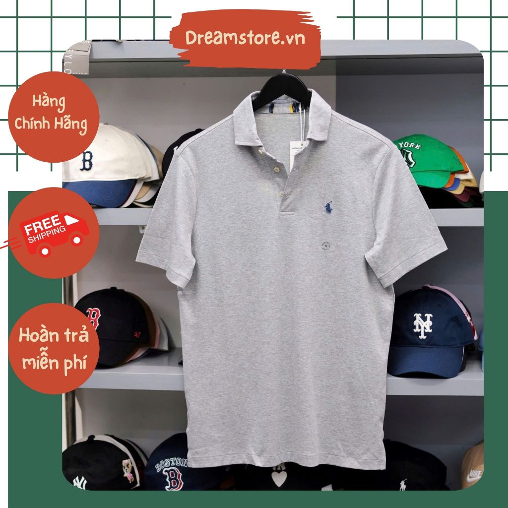 Polo Ráp Lâu Rần Xám Basic Hàng Chính Hãng | Dream Store ( Cắt Tem Cổ ...