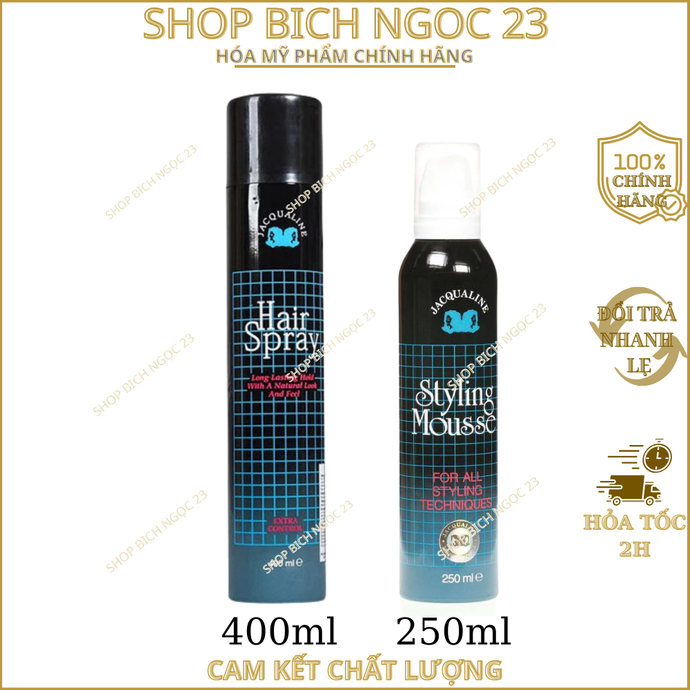 Keo xịt tóc Jacqualine hair spray 400ml (cứng)