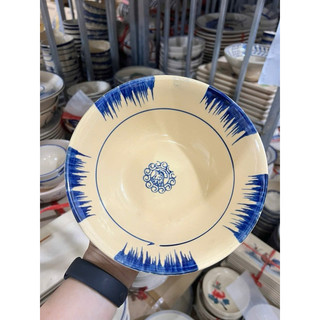 Tô Gốm Xưa Phết Xanh Nam Bộ - Tô Lỡ Tượng Size 19cm - Đựng Bún - Phở - Gốm Xưa Lái Thiêu Cho Người Hoài Niệm