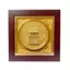 Tranh Đồng Khuê Văn Các , Mạ Vàng 24K ( 42x42cm ) - Cửu Diệu Thiên - THN265