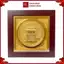 Tranh Đồng Khuê Văn Các , Mạ Vàng 24K ( 42x42cm ) - Cửu Diệu Thiên - THN265