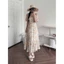Đầm maxi tơ hoa BluPepper* bigsize - dư xịn