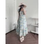 Đầm maxi tơ hoa BluPepper* bigsize - dư xịn
