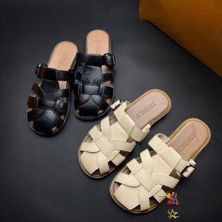 Dép rọ nữ da mềm đế bệt ,sandal nữ đế bệt cao cấp Linhl Shop mã 44