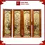 Tranh Đồng Tứ Quý Giả Cổ Dát Điểm Vàng Bạc ( 28x88cm ) - Cửu Diệu Thiên - TQ003