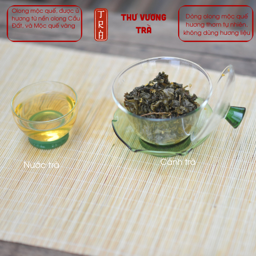 Olong mộc quế ủ hương tự nhiên từ trà Olong Cầu đất đóng hủ thiếc đỏ 100gr không hương liệu