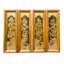 Tranh Đồng Tứ Quý , Mạ Vàng 24K ( 28x88cm ) - Cửu Diệu Thiên - TQ015