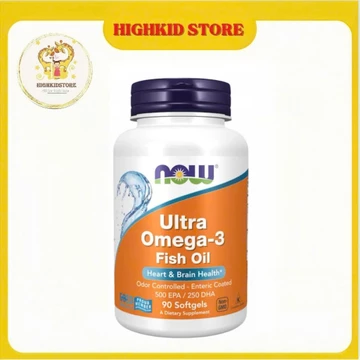 Viên uống bổ sung Omega3 Now Ultra Omega3 Fish oil 180 viên