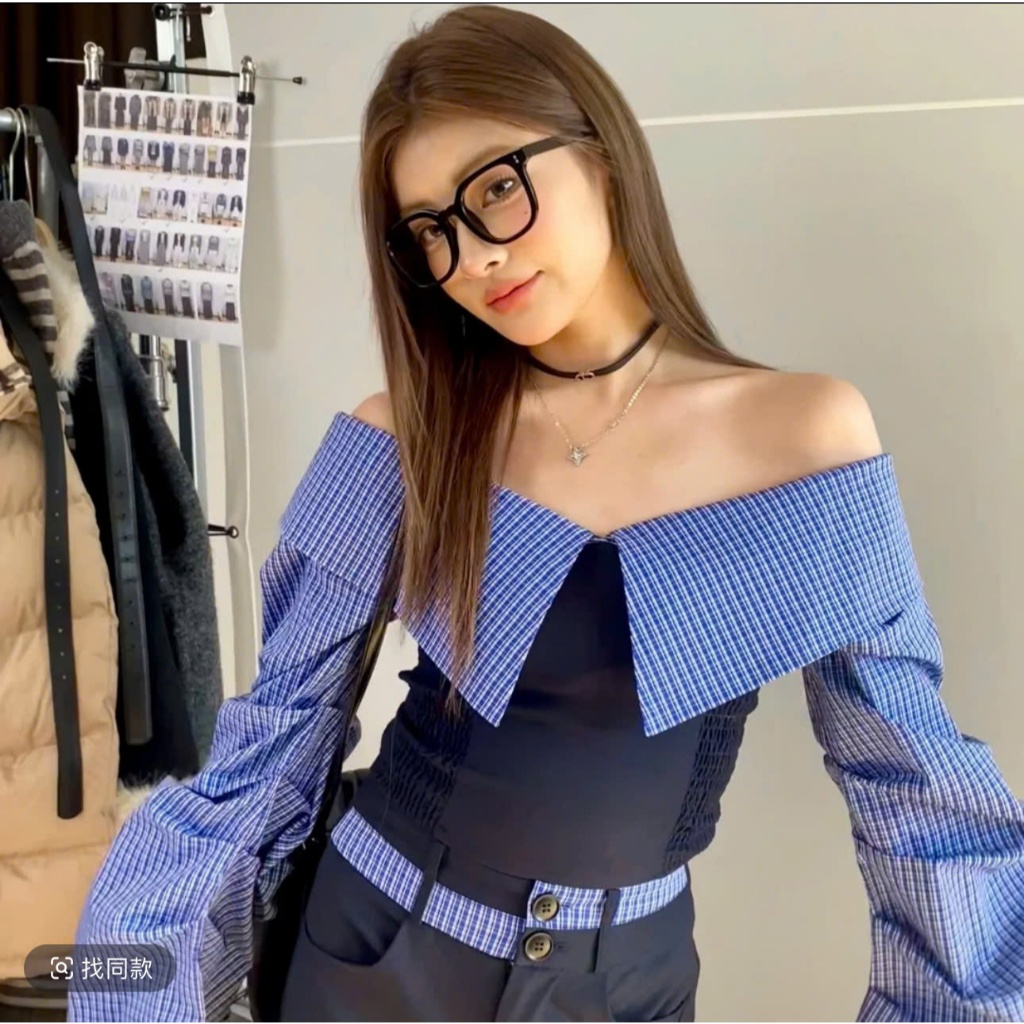 Sét Áo sơ mi mix Quần ống rộng hót hit phối tay bồng. ÁO mặc 2 kiểu.. thiết kế đẹp sang chảnh hót 2025