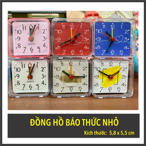 ĐỒNG HỒ KÍCH THƯỚC NHỎ | có báo thức, di chuyển dễ, thích hơp với phong cách tối giản - dùng 01 pin AA