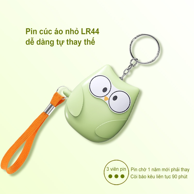 Móc đeo chìa khóa còi hú báo động khẩn cấp âm thanh cường độ lớn 130 DB hỗ trợ bảo vệ trẻ em người già phụ nữ an toàn
