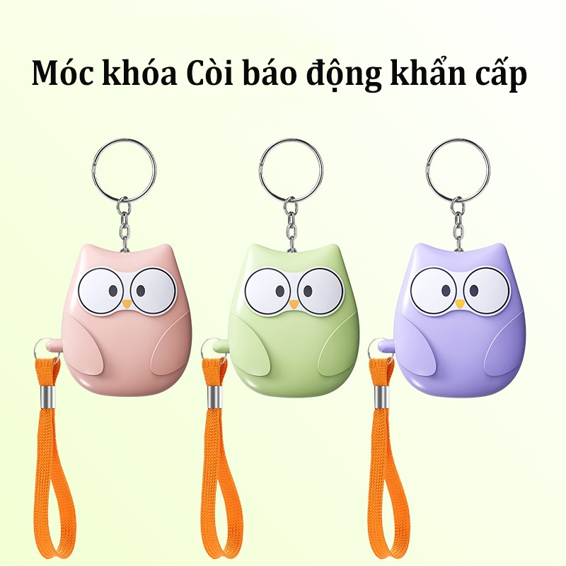Móc đeo chìa khóa còi hú báo động khẩn cấp âm thanh cường độ lớn 130 DB hỗ trợ bảo vệ trẻ em người già phụ nữ an toàn