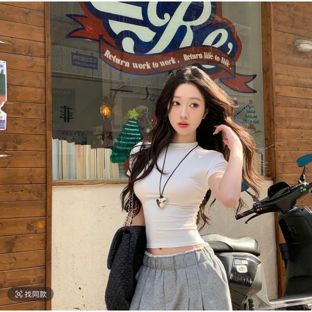 Áo thun nữ cổ tròn hàng cao cấp. chất co dãn mềm mịn. sẵn đủ màu (CT3)
