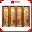 Tranh Đồng Tứ Quý , Dát Vàng Bạc ( 41x1m27 ) - Cửu Diệu Thiên - TQ018
