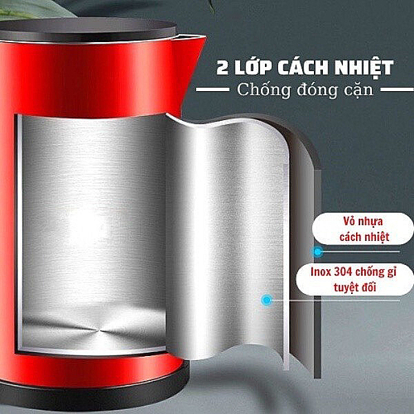 Ấm Siêu Tốc Đun Nước Cuc koo ST19 Dung Tích 2.5l Công Suất 1500w Bình Siêu Tốc 2 Lớp Cách Nhiệt Tự