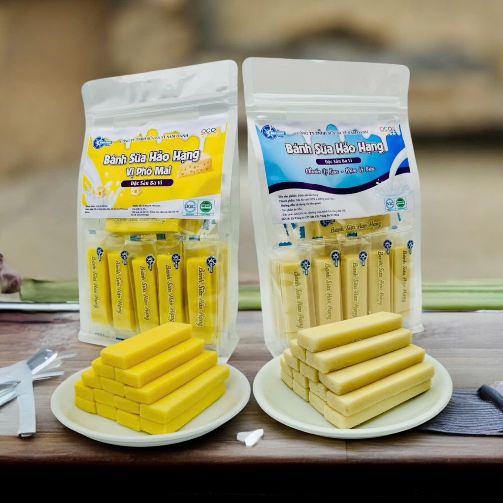 Bánh Sữa Phô Mai Hảo hạng, Đặc sản Ba Vì, Sữa Ba Vì Nam Oanh. 1kg 72 thanh/ 500g 36 thanh