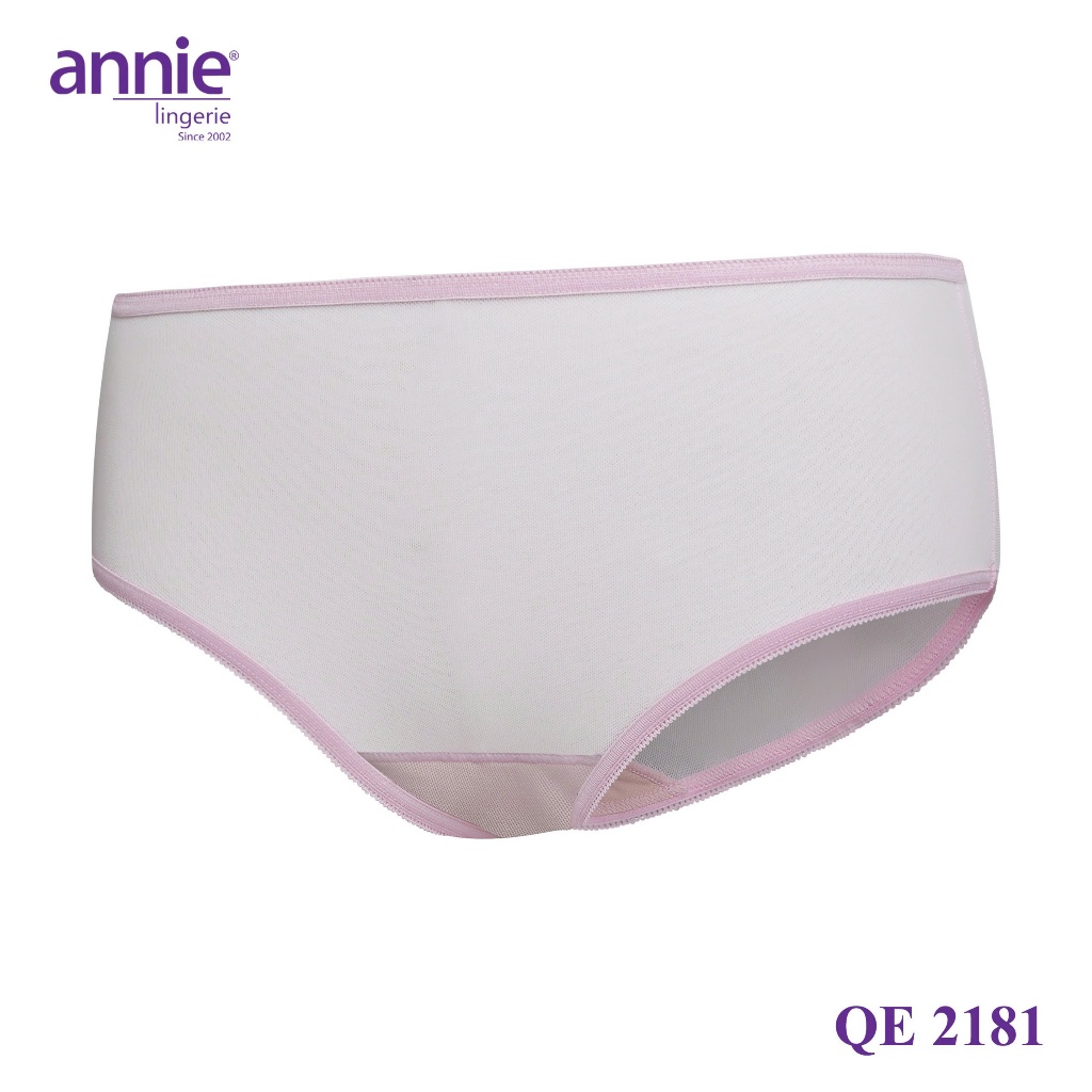 Quần lót lưới nữ annie cao cấp QE 2181-1124 co giãn 4 chiều, lưng trung mặc thoải mái, thoáng mát cả ngày