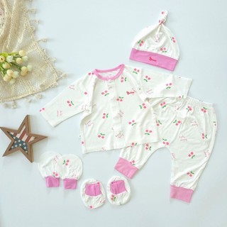 Set 5 món hè thun lạnh mềm mát loại 1 hiệu Bunny cho bé sơ sinh 0-3 tháng