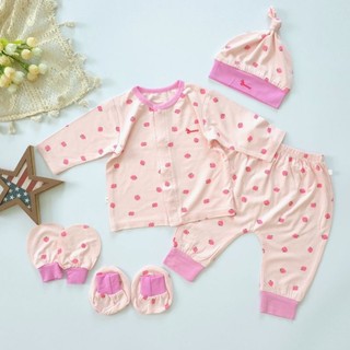 Set 5 món hè thun lạnh mềm mát loại 1 hiệu Bunny cho bé sơ sinh 0-3 tháng