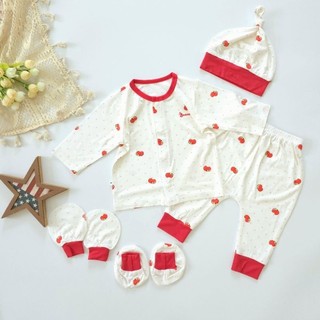 Set 5 món hè thun lạnh mềm mát loại 1 hiệu Bunny cho bé sơ sinh 0-3 tháng