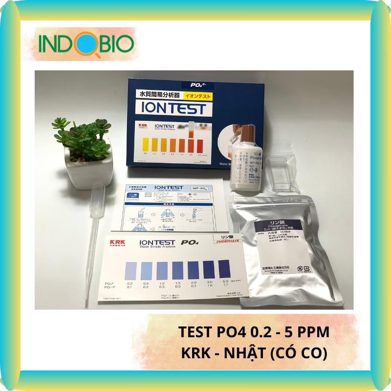 [CHÍNH HÃNG] TEST PHOSPHAT (PO4) 0.2-5.0 PPM TRONG NƯỚC THẢI, KRK-NHẬT ...
