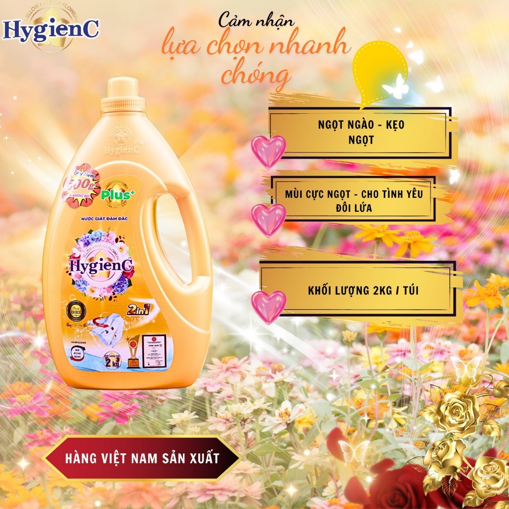 Ảnh Nước giặt xả HygienC Plus+ công nghệ 2 trong 1 thái - Khối lượng 2Kg - HPL1 4