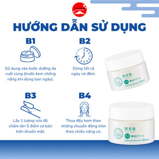 Kem Dưỡng Da Giảm Mụn Kracie Dưỡng Ẩm Mờ Nếp Nhăn Giảm Mẩn Đỏ Giúp Da Trắng Sáng 50g