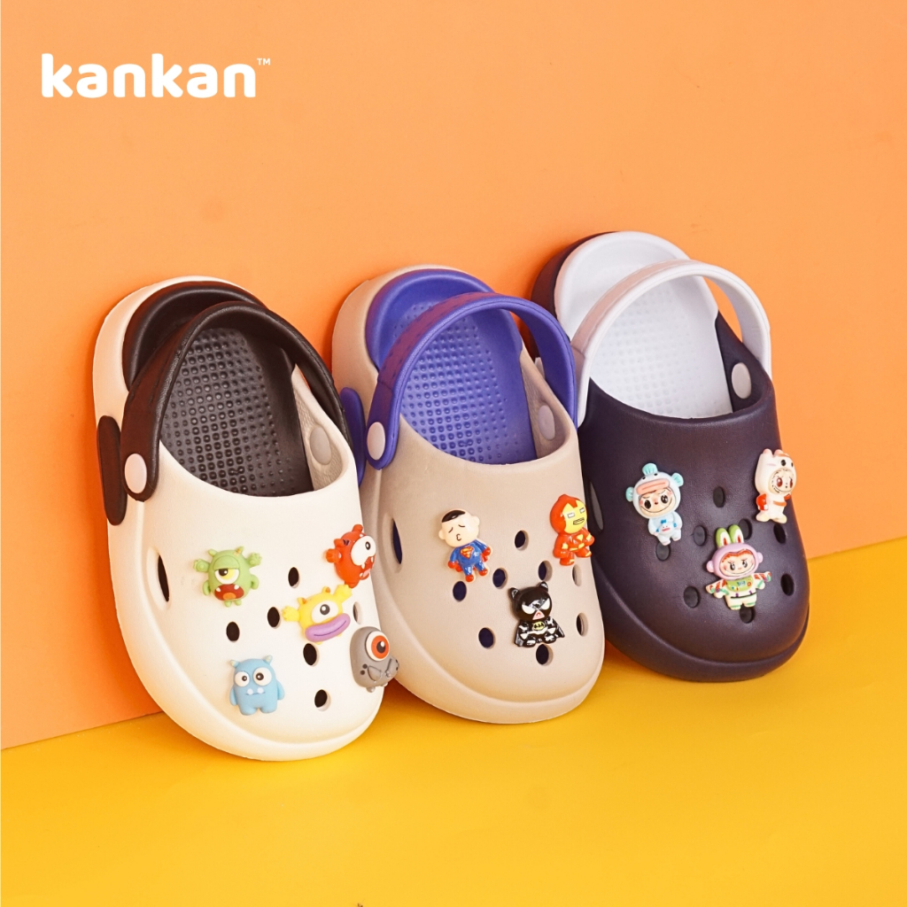 Sục Bé Trai KanKanStore Dép Sục Cho Bé Trẻ Em Từ 2-10 Tuổi Nhẹ Êm Chống Trơn Trượt KA08