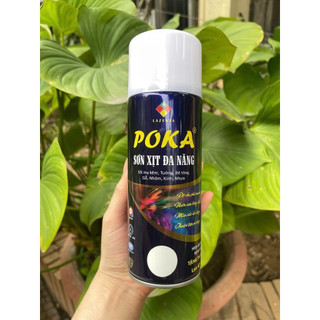Sơn Xịt Mạ Kẽm Lạnh Poka 420ml - Chuyên Dụng Cho Kẽm, Thép, Gỗ, Nhôm, Kính, Nhựa, Bê Tông, Tường - Bền Màu, Nhanh Khô