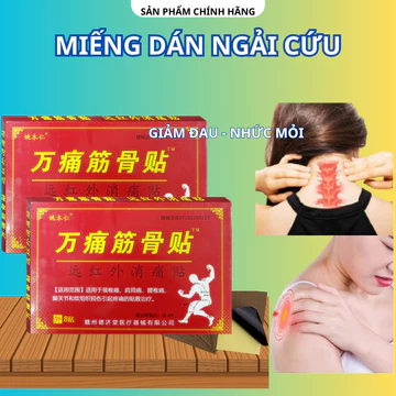 Miếng dán ngải cứu vai gáy, cao dán ngải cứu, giảm đau vai gáy, giảm đau xương khớp