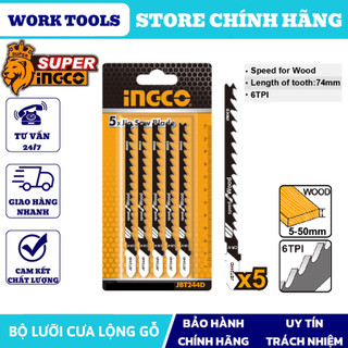 INGCO Bộ lưỡi cưa lọng gỗ JBT111C / JBT101D /JBT244D