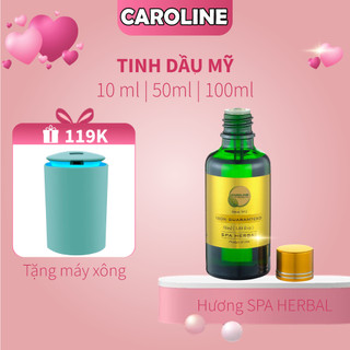 Tinh dầu xông thơm phòng hương nước hoa cao cấp CAROLINE Spa Herbal Full size mini - Chính hãng