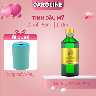 Tinh dầu xông thơm phòng hương nước hoa cao cấp CAROLINE Spa Herbal Full size mini - Chính hãng
