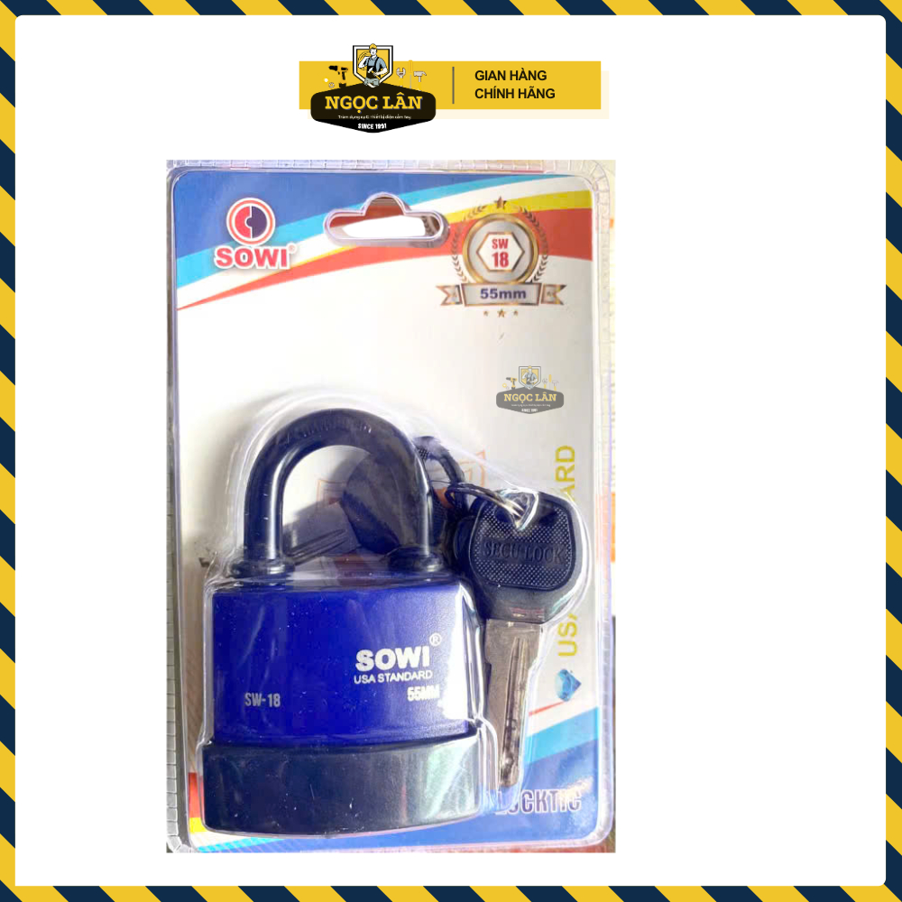 [Chống nước] Khóa treo, khóa móc chống nước SOWI SW-18 an toàn, bền bỉ