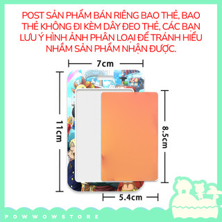 Bao Đựng Thẻ Nhân Viên Nhựa ABS Phong Cách Hoạ Tiết Nhân Vật Anime Manga One Piece Art Thú Vị Luffy Năng Động