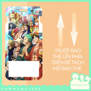 Bao Đựng Thẻ Nhân Viên Nhựa ABS Phong Cách Hoạ Tiết Nhân Vật Anime Manga One Piece Art Thú Vị Luffy Năng Động