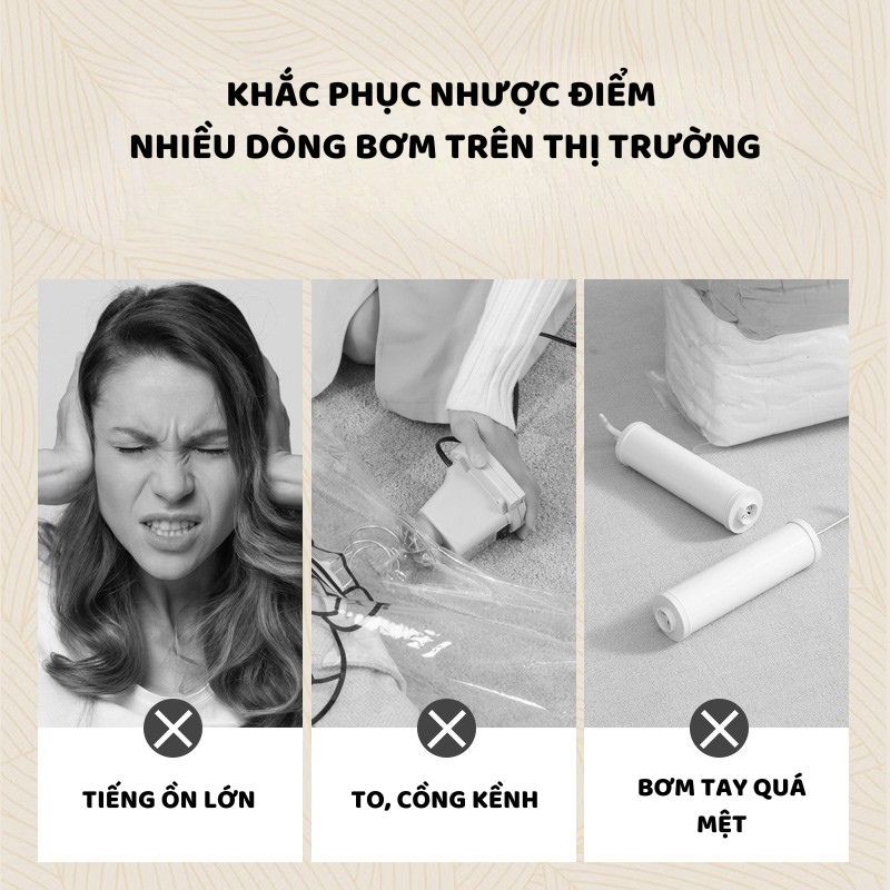 Máy Hút Chân Không Quần Áo ENODA HOME, Bơm Điện 18W, 35W Sạc USB Hút Chân Không Kín Hơi, Nhỏ Gọn BomDien010