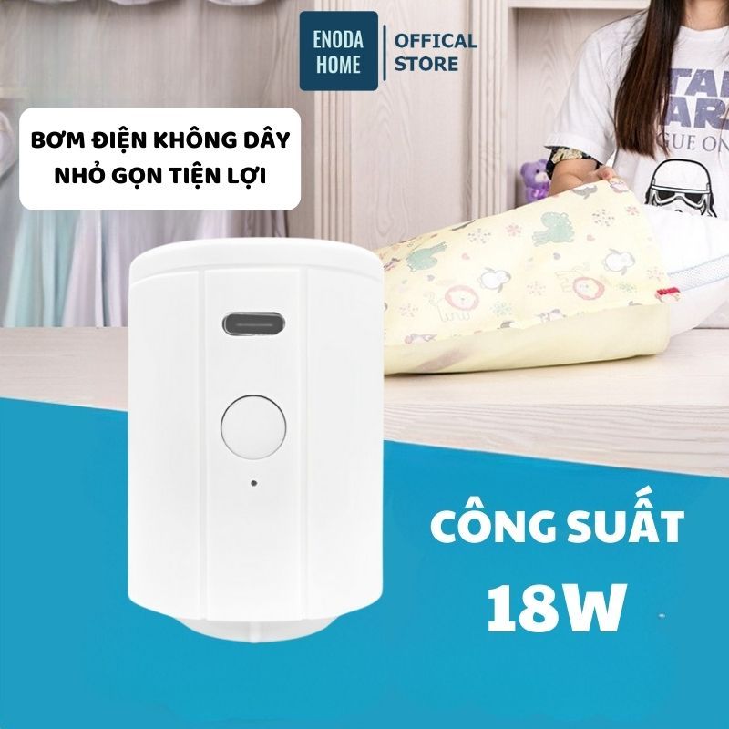 Máy Hút Chân Không Quần Áo ENODA HOME, Bơm Điện 18W, 35W Sạc USB Hút Chân Không Kín Hơi, Nhỏ Gọn BomDien010