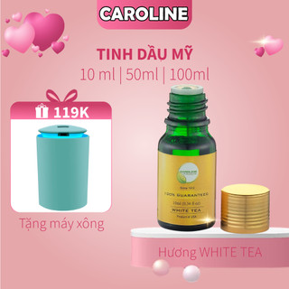 Tinh dầu xông thơm phòng thiên nhiên CAROLINE hương Trà Trắng Full size mini - Thơm, sang, dịu, nhẹ, khử mùi tốt