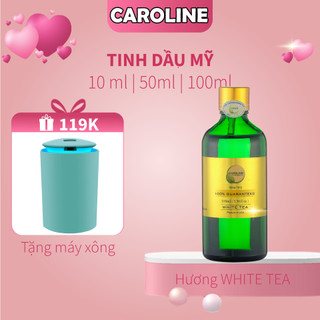 Tinh dầu xông thơm phòng thiên nhiên CAROLINE hương Trà Trắng Full size mini - Thơm, sang, dịu, nhẹ, khử mùi tốt