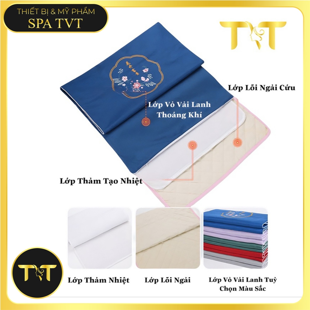 THẢM NGẢI CỨU HOA MAI 150x60CM - ĐỆM SƯỞI THẢO DƯỢC, THƯ GIÃN TOÀN THÂN, BH 12 THÁNG