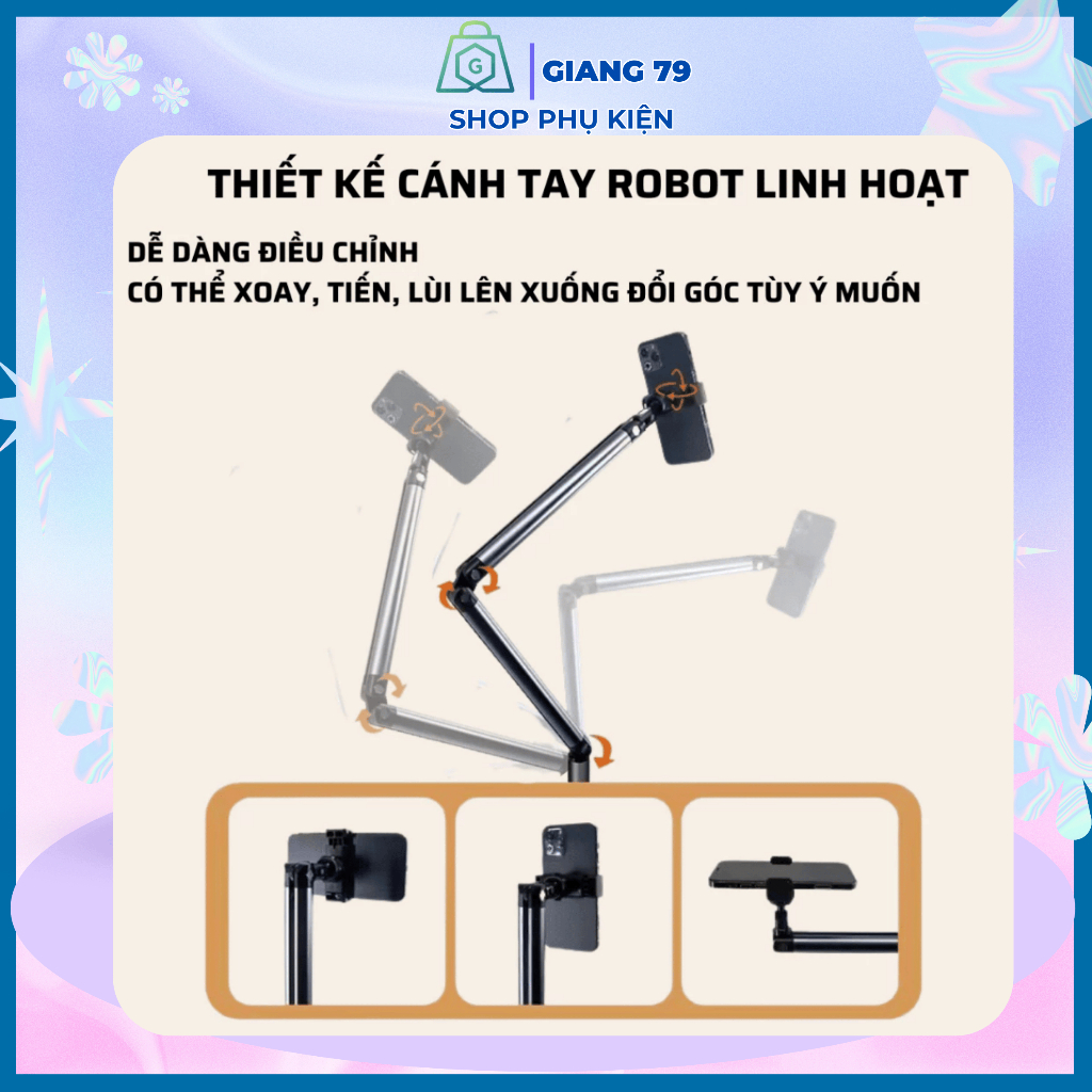 Cây Giá Đỡ Điện Thoại L01 Chuyên Nghiệp/ Chụp hình, livestream