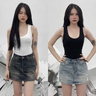 Áo Ba Lỗ Nữ Thun Tăm Lạnh Mát Mịn Dễ Mặc Dễ Phối Đồ_m894