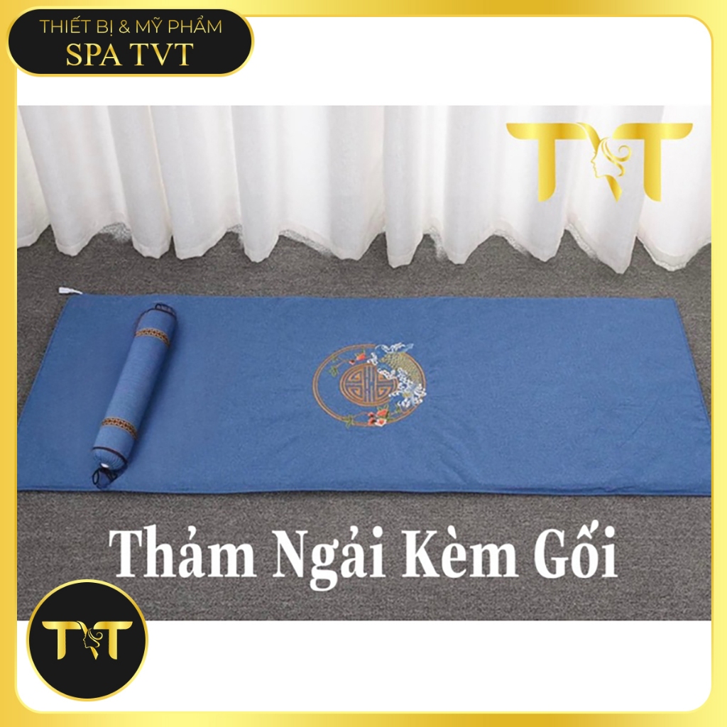 CHÍNH HÃNG THẢM CÁ CHÉP TVT KÈM GỐI TRÒN NGẢI CỨU, THẢM NGẢI CỨU DƯỠNG SINH