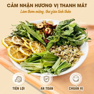 Trà thảo mộc thơm miệng 5-10 set, trà thơm miệng, khử mùi, giúp hơi thở thơm mát - Lãn Ông