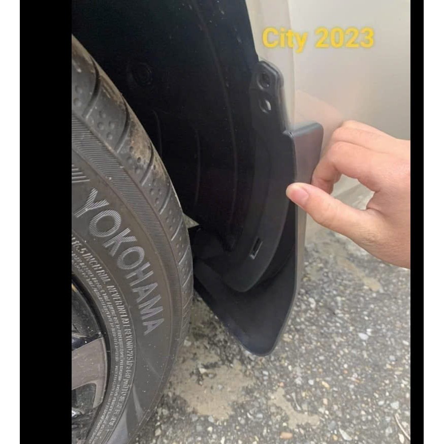 Bộ 4 chắn bùn xe Honda City đời 2015 - HIỆN NAY - nhựa dẻo ABS cao cấp, chuẩn khít form xe -1 BỘ 4 TẤM