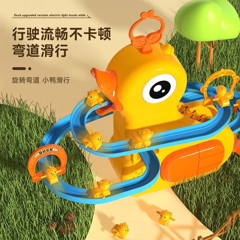 Đồ Chơi Cầu Trượt Leo Thang Vịt Leo Cầu Thang Phát Nhạc Vui Tai - Đồ Chơi Cho Bé PUKAPI