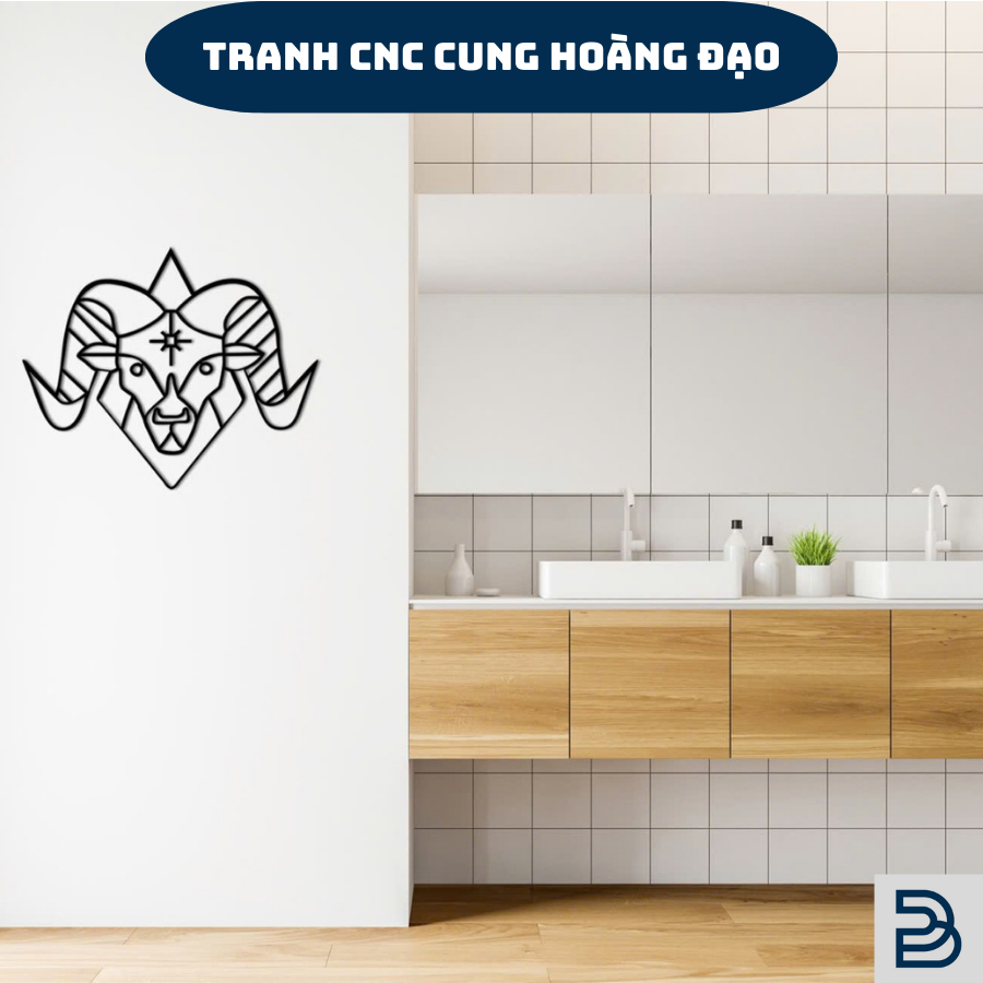 Tranh sắt CNC A12 | Tranh sắt "Cung hoàng đạo", Treo tường nghệ thuật, Decor trang trí nội thất