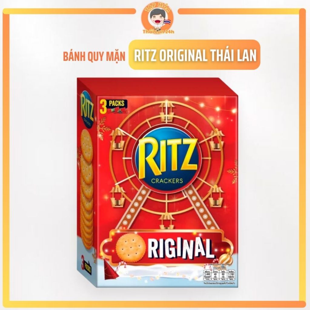 [Chuẩn Thái] Bánh Quy Mặn Ritz Original vị truyền thống thơm ngon chuẩn ...